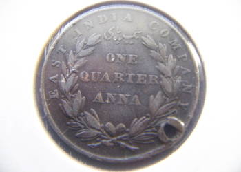 Stare monety 1/4 anny 1835 Indie Brytyjskie