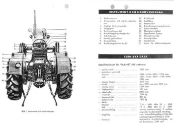 Valmet 359D, 565, 500 instrukcja obsługi ciągniki