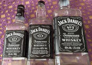 Puste butelki po Jack Daniels 3szt 1,75 l 1 l 0,700ml