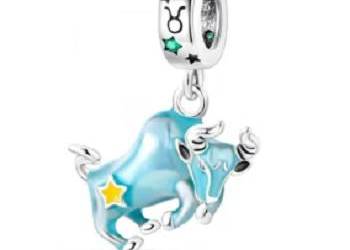 Charms zawieszka srebro S925 znak zodiaku Byk