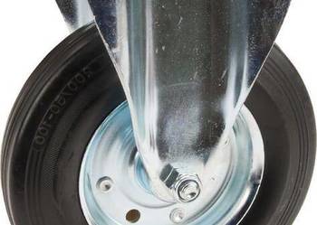 Koła skrętne z czarnymi oponami gumowymi 3478DVR200P63