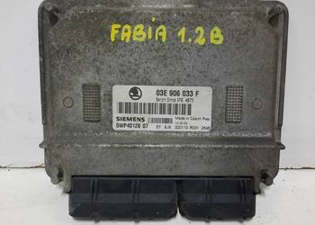 SKODA FABIA 1.2 STEROWNIK SILNIKA 03E906033F