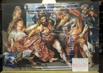 kopia obrazu A. van Dycka "samson i dalila" olej na płótnie 100x70
