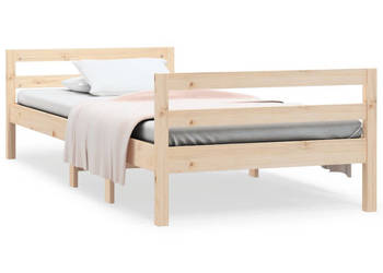 Rama łóżka bez materaca lite drewno sosnowe 90x190 cm WM-821634