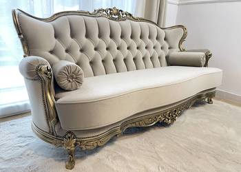 Komplet wypoczynkowy Ludwik sofa fotele Ludwikowski antyk Komplet wypoczynkowy Ludwik sofa fotele Ludwikowski antyk