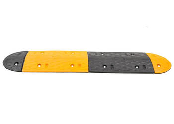 Próg zwalniający żółto-czarny 129x325x4 cm gumowy WM-153105