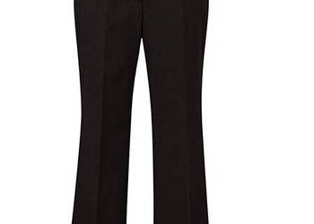 48 Eleganckie Spodnie damskie Tailored czarne pas 100-110 cm