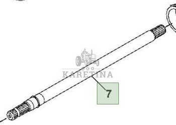 John Deere 8110 8210 8310 8410 Wał Wałek WOM CZĘŚCI R268862