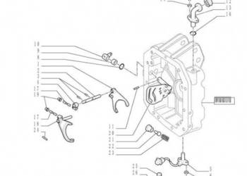 New Holland T6010 T6090 T6070 Widełki przesuwnika pto, 1000 rpm 87578125