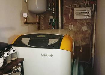 Piec olejowy deditrich kotłownia komin zbiornik