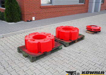 Claas, Fendt - obciążniki kół tylnych, balast, ciągnik, traktor, 1000 kg