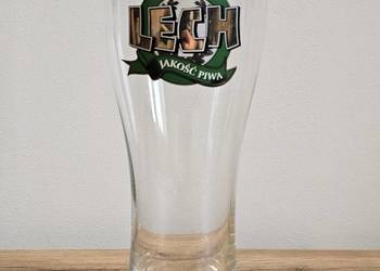 szklanka pokal kufel na piwo LECH 0,5l Krosno "Złota jakość piwa"