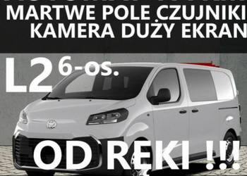 Toyota ProAce 6-os. Brygada 177KM 8A/T Kamera Ekran 10" Czujniki MartwePol…