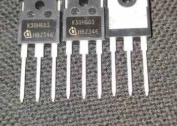 K30H603 , IKW30N60H3 , 60A/25C 600V; 187W; TO247 / TO3P Infineon