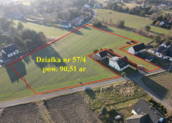 Duża działka budowlana 9051 m² – Turawa, Marszałki