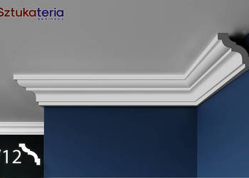 W12 Sztukateria do wnętrza listwy sufitowe, karniszowe, LED