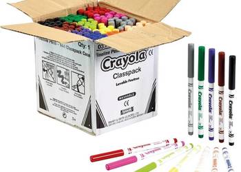Pisaki Mazaki CRAYOLA 144 SUPERTIPS Mega Paczka Szkolna