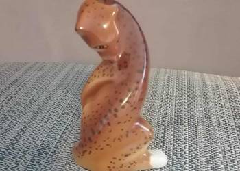 Figurka Porcelanowa Gepard Lampart Vintage Retro