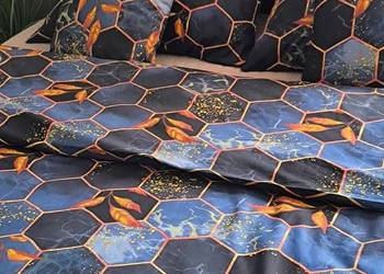 Pościele bawełniane szyte na zamek błyskawiczny.