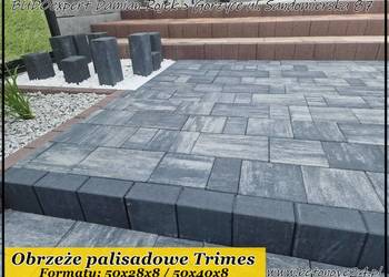 Obrzeże palisadowe TRIMES palisada betonowa gładka endo