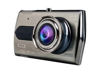wideo rejestrator samochodowy full hd ekran 4" + stały kabel usb