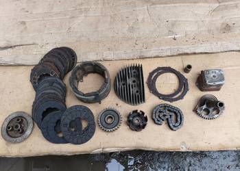 Jawa Velorex części pozostałości głowica tarcze regulator zębatka łańcuch