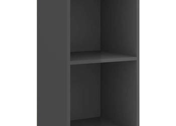 Wisząca szafka pod TV wysoki połysk szara 37x37x72 cm WM-805479