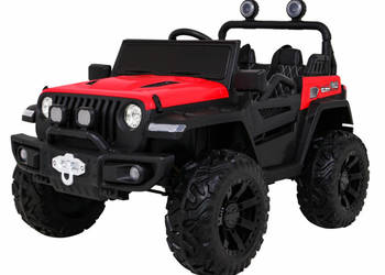 DUŻE auto terenowe 4x4 Master Of Terrain 12V czerwone dla dzieci