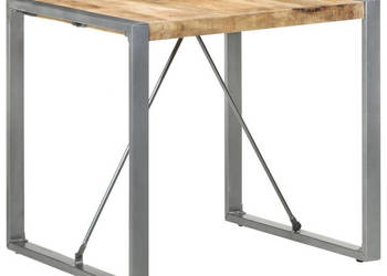 Stół jadalniany 80 x 80 x 75 cm surowe drewno mango WM-321603
