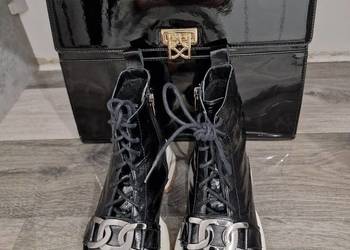 Botki Czarny Lakier 36