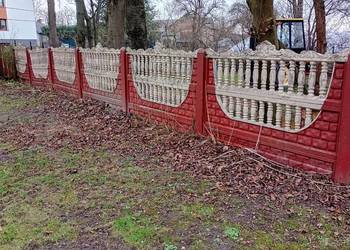 Płot betonowy, ogrodzenie - 18 metrów, panel 2m x 1,25, Lublin okolice