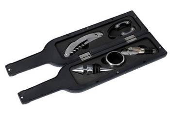 Zestaw Do Wina W Kształcie Butelki Do Wina Na Prezent 5w1 Gentelo