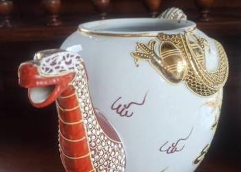 Japoński dzbanek Sansei, bez pokrywki. Złoty smok