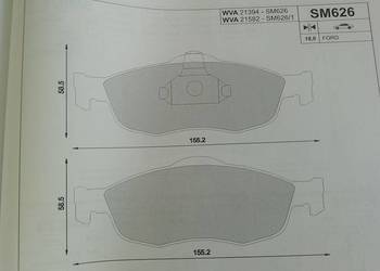 SM626 Klocki hamulcowe kpl. tył  NISSAN  QASHQAI II, X-TRAIL, X-TRAIL III;