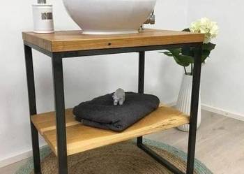 Szafka NA WYMIAR pod umywalkę loft Dąb konstrukcja mal. PROSZKOWO