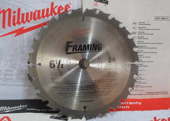 MILWAUKEE tarcza pila pilarka 165x16x24z wurth dewalt berner