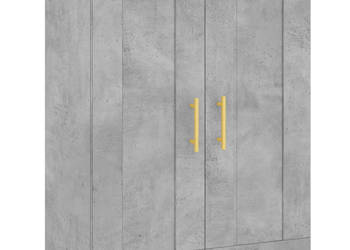 Szafka wisząca szarość betonu 695x34x90 cm WM-830368