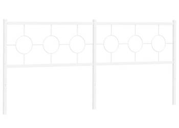 Metalowe wezgłowie białe 193 cm WM-376312