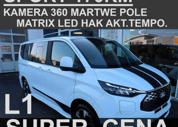 Ford Tourneo Custom Sport L1 170KM Kamera 360 Matrix LED Akt. Tempo. Super…