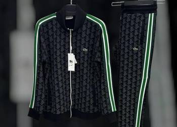 Komplet męski Lacoste Monogram - kolor czarny, rozmiar M, topowy
