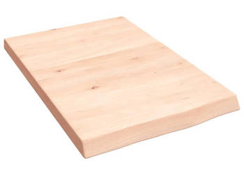Półka 40x60x(2-4) cm surowe lite drewno dębowe WM-363516