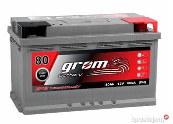 Akumulator GROM EFB START&STOP 80Ah 730A Prawy Plus niski