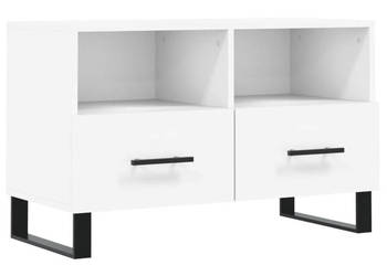 Szafka pod TV biała 80x36x50 cm materiał drewnopochodny WM-828996