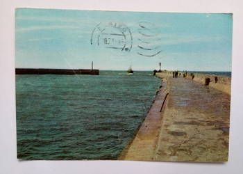 Pocztówka z Ustki z 1971r. + Znaczek