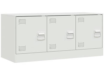 Szafka pod telewizor biała 99x39x44 cm stalowa WM-841648