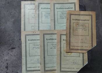 IFA BK 350 dokumenty niemieckie 1953,1954,1955 rok