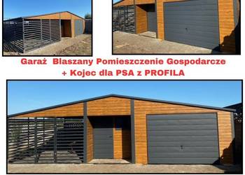 Garaż Blaszany Drewnopodobny 3x5 4x5 4x6 6x6 6x5 z Wiatą