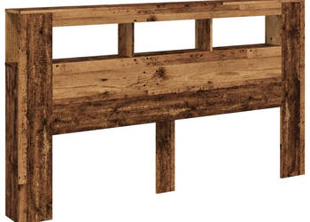 Wezgłowie łóżka z LED stare drewno 180x185x1035 cm WM-857690