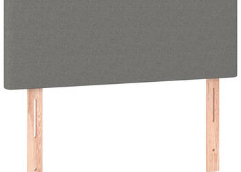 Zagłówek do łóżka z LED ciemnoszary 100x5x78/88 cm tkanina WM-3121323