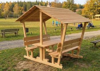 Architektura ogrodowa meble ogrodzenia pergole wiaty drewutnie patio ogród